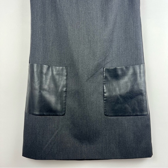 J. Crew Dark Gray Sleeveless Shift Dress Size 6 - Picture 3 of 11